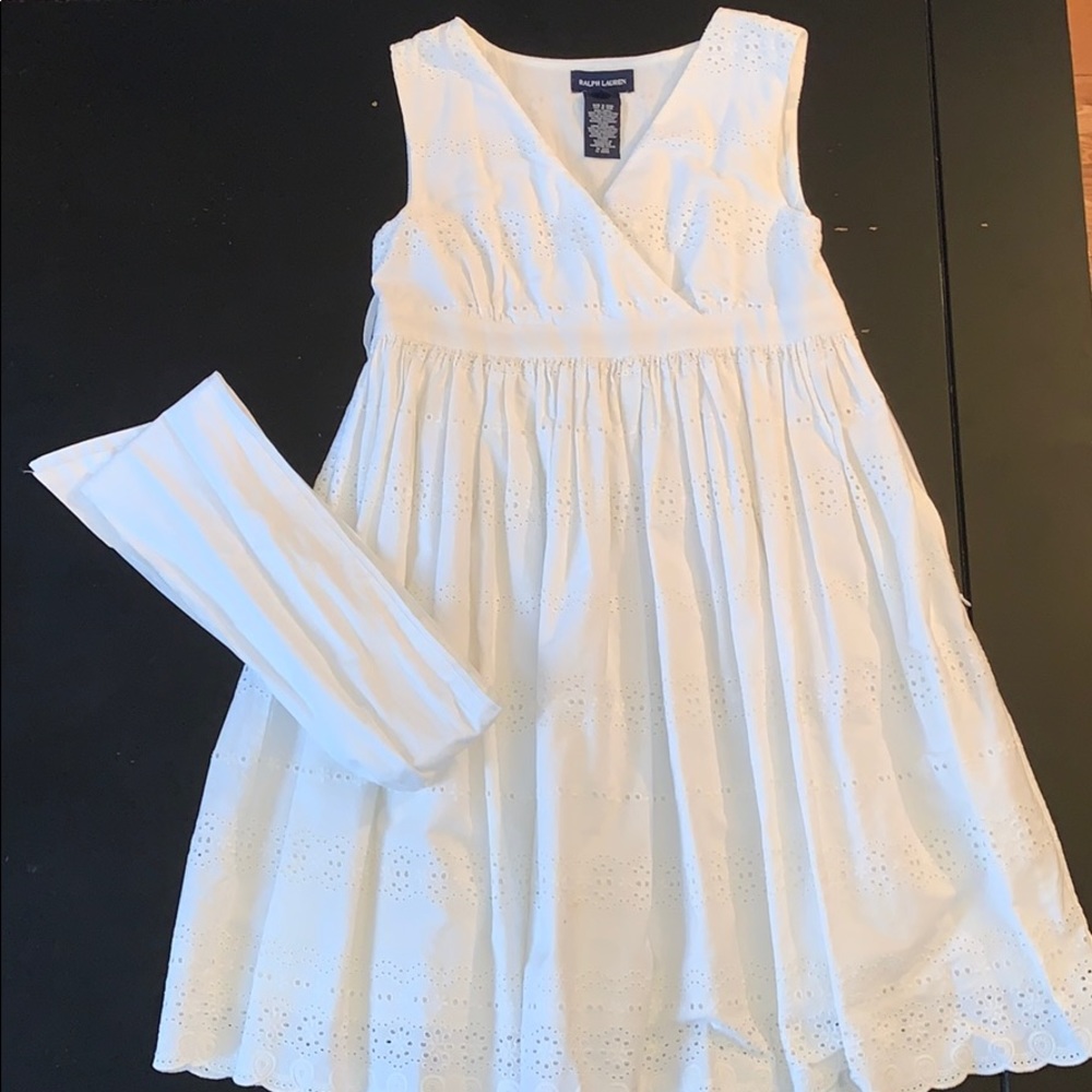 Ralph Lauren White Eyelet Dress